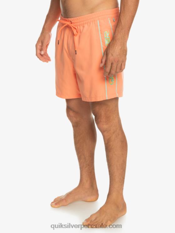 Quiksilver N8LNT703 hombres salmón fresco todos los días vert 16 voleas