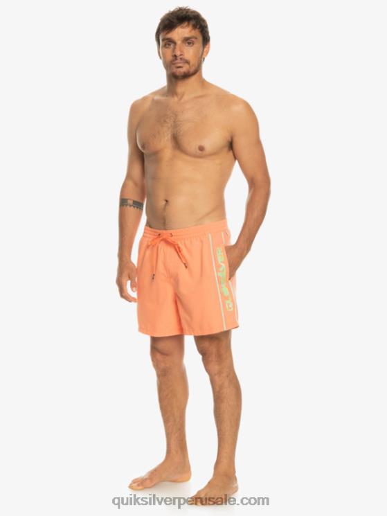 Quiksilver N8LNT703 hombres salmón fresco todos los días vert 16 voleas