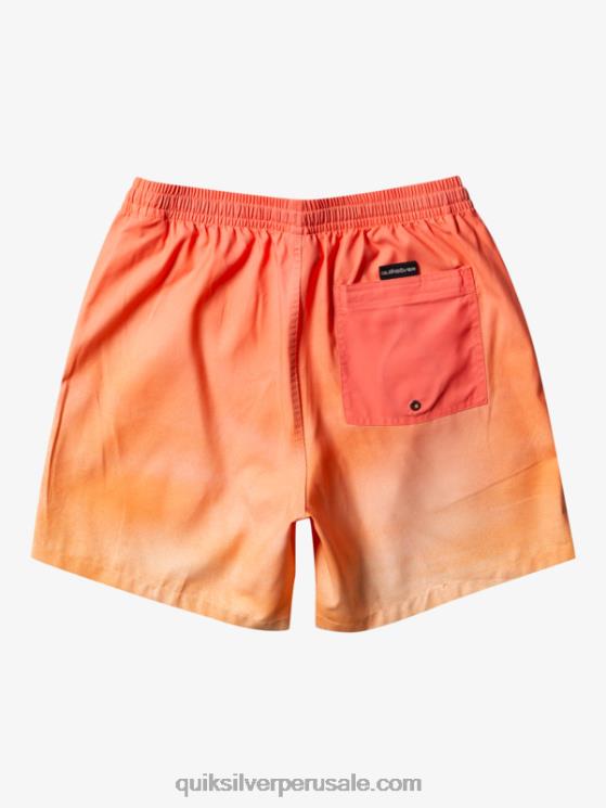 Quiksilver N8LNT721 hombres bronceado cobre brisa de todos los días 17 voleas