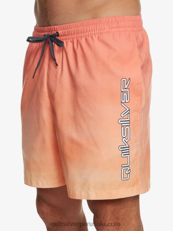 Quiksilver N8LNT721 hombres bronceado cobre brisa de todos los días 17 voleas