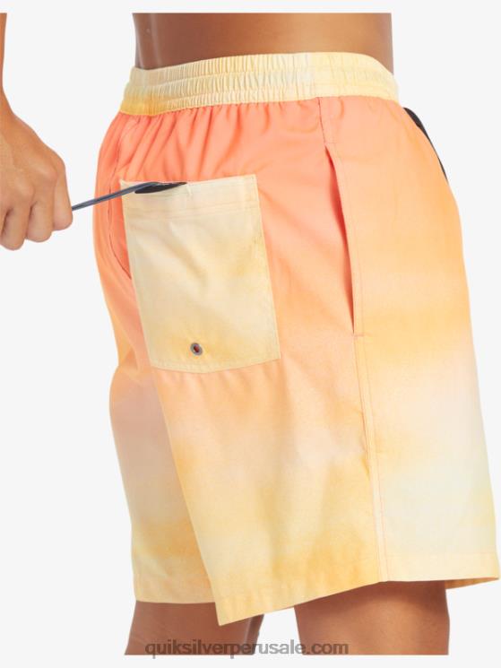 Quiksilver N8LNT721 hombres bronceado cobre brisa de todos los días 17 voleas