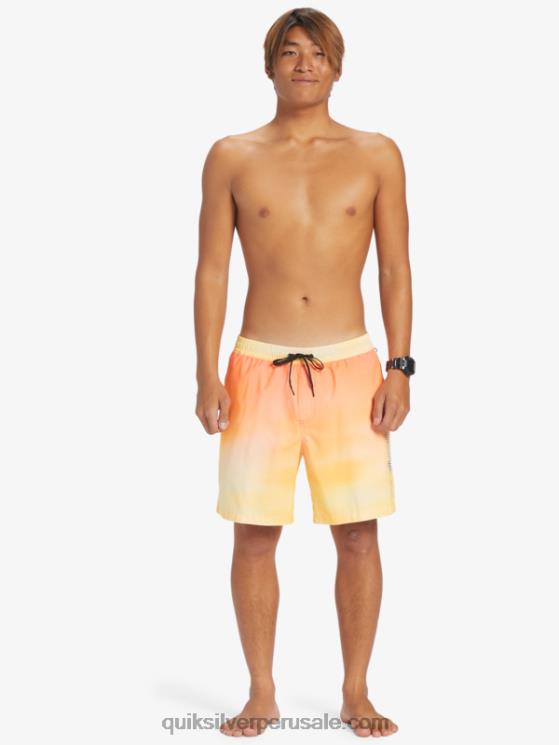 Quiksilver N8LNT721 hombres bronceado cobre brisa de todos los días 17 voleas
