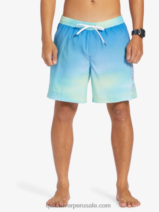 Quiksilver N8LNT722 hombres río azul brisa de todos los días 17 voleas