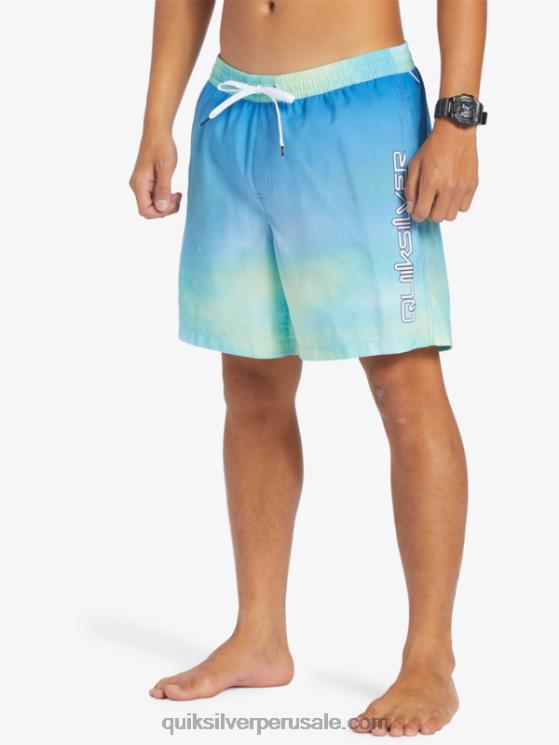 Quiksilver N8LNT722 hombres río azul brisa de todos los días 17 voleas