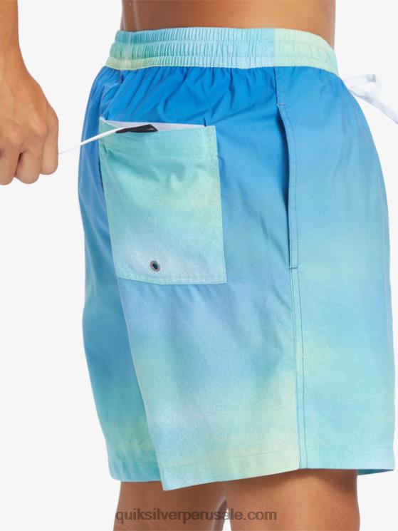 Quiksilver N8LNT722 hombres río azul brisa de todos los días 17 voleas