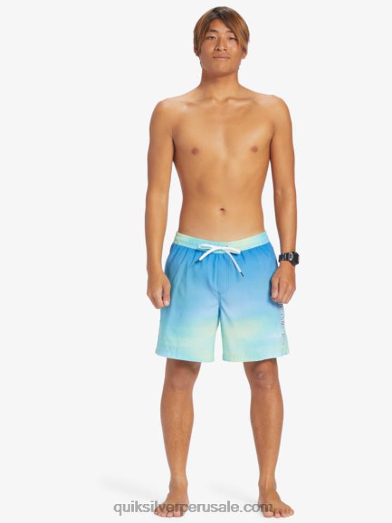 Quiksilver N8LNT722 hombres río azul brisa de todos los días 17 voleas
