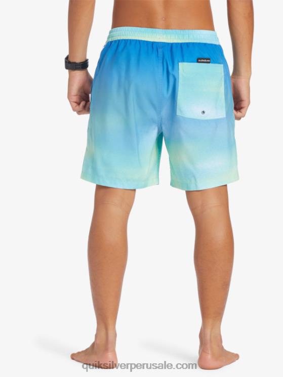 Quiksilver N8LNT722 hombres río azul brisa de todos los días 17 voleas
