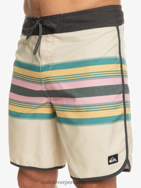 Quiksilver N8LNT767 hombres abedul shorts de baño todos los días festoneado 19
