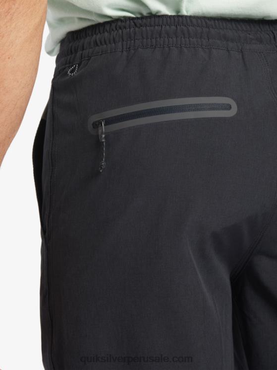 Quiksilver N8LNT780 hombres negro bañador waterman suva 20 anfibio