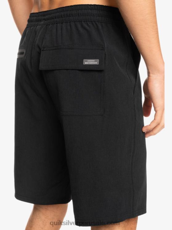 Quiksilver N8LNT780 hombres negro bañador waterman suva 20 anfibio
