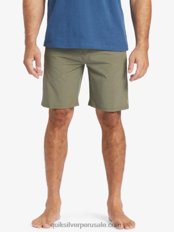 Quiksilver N8LNT782 hombres aceituna polvorienta bañador waterman suva 20 anfibio