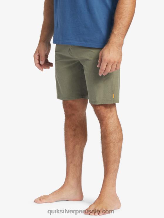 Quiksilver N8LNT782 hombres aceituna polvorienta bañador waterman suva 20 anfibio