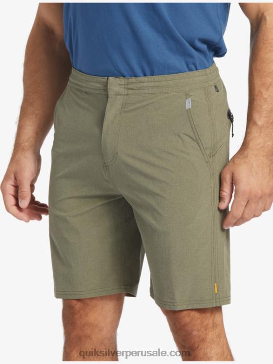 Quiksilver N8LNT782 hombres aceituna polvorienta bañador waterman suva 20 anfibio