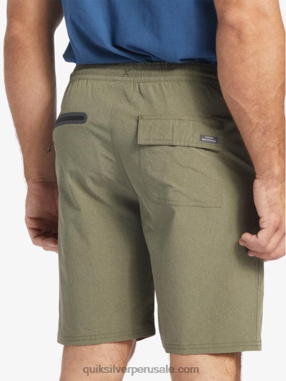 Quiksilver N8LNT782 hombres aceituna polvorienta bañador waterman suva 20 anfibio