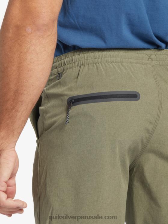 Quiksilver N8LNT782 hombres aceituna polvorienta bañador waterman suva 20 anfibio