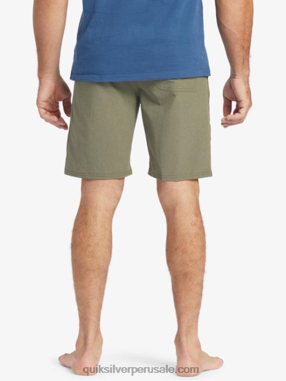 Quiksilver N8LNT782 hombres aceituna polvorienta bañador waterman suva 20 anfibio