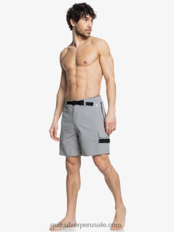 Quiksilver N8LNT789 hombres campanario gris shorts waterman azimut anfibio 18