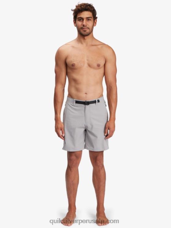 Quiksilver N8LNT789 hombres campanario gris shorts waterman azimut anfibio 18