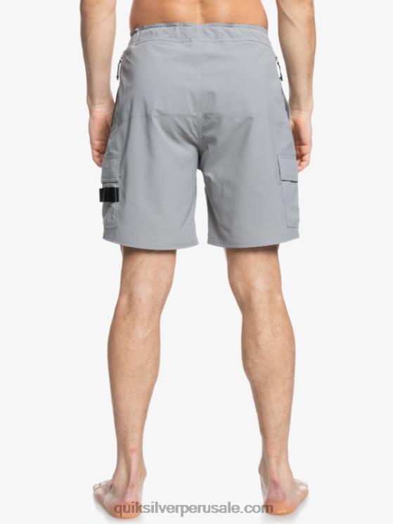 Quiksilver N8LNT789 hombres campanario gris shorts waterman azimut anfibio 18