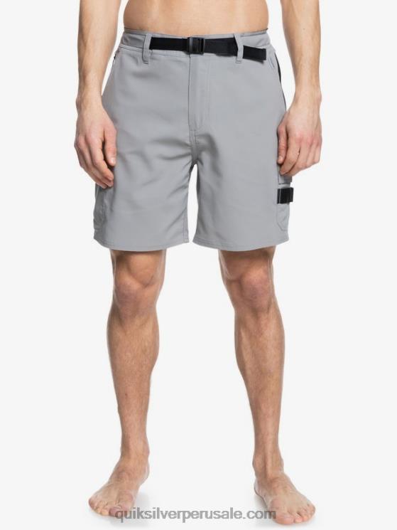 Quiksilver N8LNT789 hombres campanario gris shorts waterman azimut anfibio 18