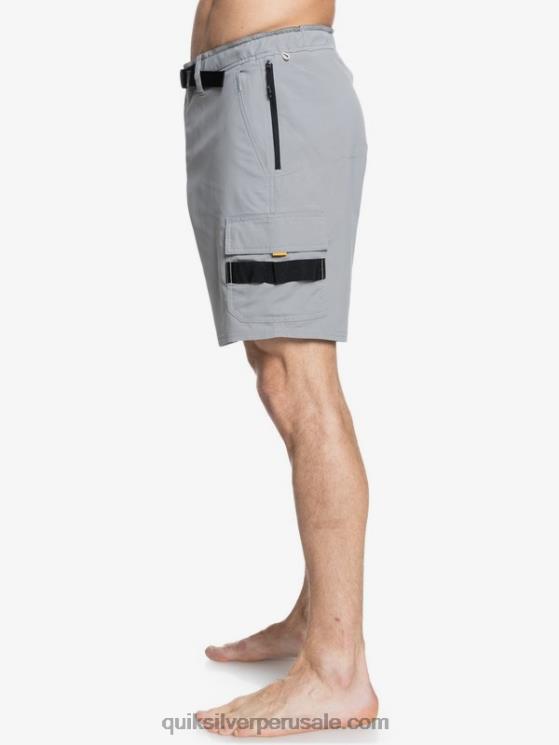 Quiksilver N8LNT789 hombres campanario gris shorts waterman azimut anfibio 18