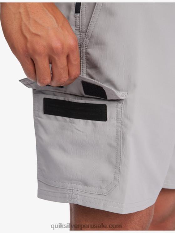 Quiksilver N8LNT789 hombres campanario gris shorts waterman azimut anfibio 18