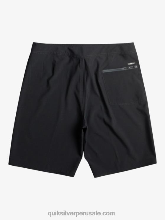 Quiksilver N8LNT78 hombres negro surfsilk kaimana 20 shorts de playa de alto rendimiento