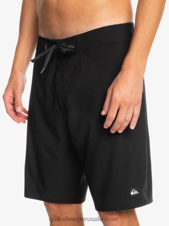 Quiksilver N8LNT78 hombres negro surfsilk kaimana 20 shorts de playa de alto rendimiento