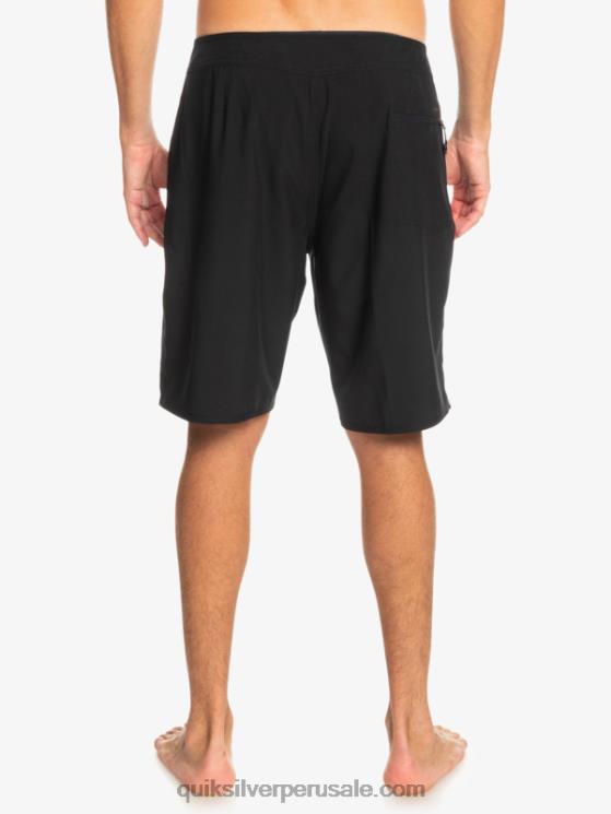 Quiksilver N8LNT78 hombres negro surfsilk kaimana 20 shorts de playa de alto rendimiento