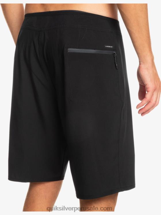 Quiksilver N8LNT78 hombres negro surfsilk kaimana 20 shorts de playa de alto rendimiento