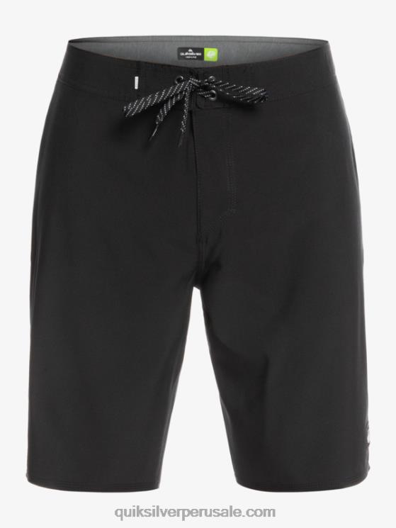 Quiksilver N8LNT78 hombres negro surfsilk kaimana 20 shorts de playa de alto rendimiento