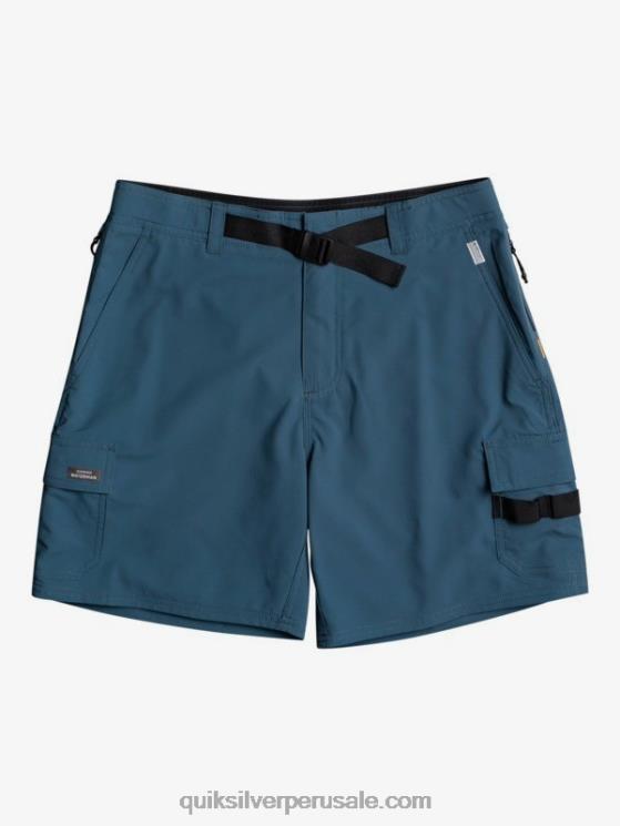 Quiksilver N8LNT790 hombres azul marino medianoche shorts waterman azimut anfibio 18