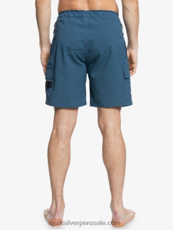 Quiksilver N8LNT790 hombres azul marino medianoche shorts waterman azimut anfibio 18