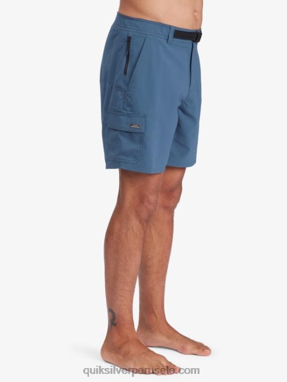Quiksilver N8LNT790 hombres azul marino medianoche shorts waterman azimut anfibio 18
