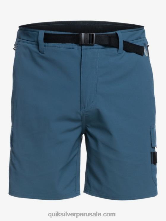 Quiksilver N8LNT790 hombres azul marino medianoche shorts waterman azimut anfibio 18