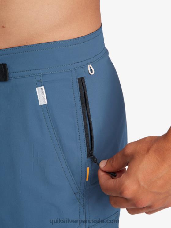 Quiksilver N8LNT790 hombres azul marino medianoche shorts waterman azimut anfibio 18