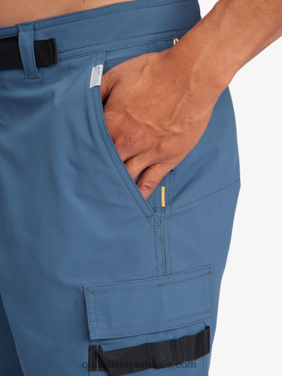 Quiksilver N8LNT790 hombres azul marino medianoche shorts waterman azimut anfibio 18