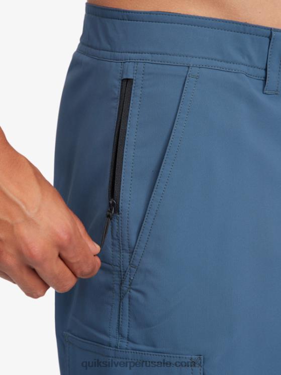 Quiksilver N8LNT790 hombres azul marino medianoche shorts waterman azimut anfibio 18