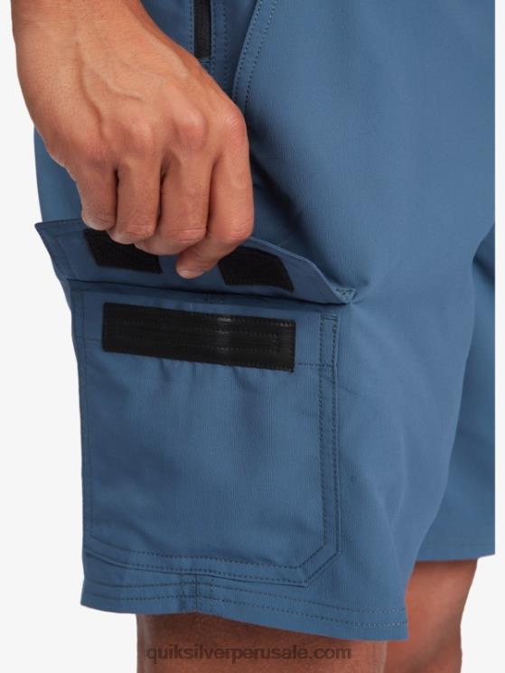 Quiksilver N8LNT790 hombres azul marino medianoche shorts waterman azimut anfibio 18