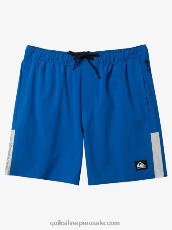 Quiksilver N8LNT795 hombres snorkel azul pantalones cortos de entrenamiento omni 17