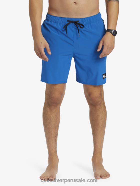 Quiksilver N8LNT795 hombres snorkel azul pantalones cortos de entrenamiento omni 17