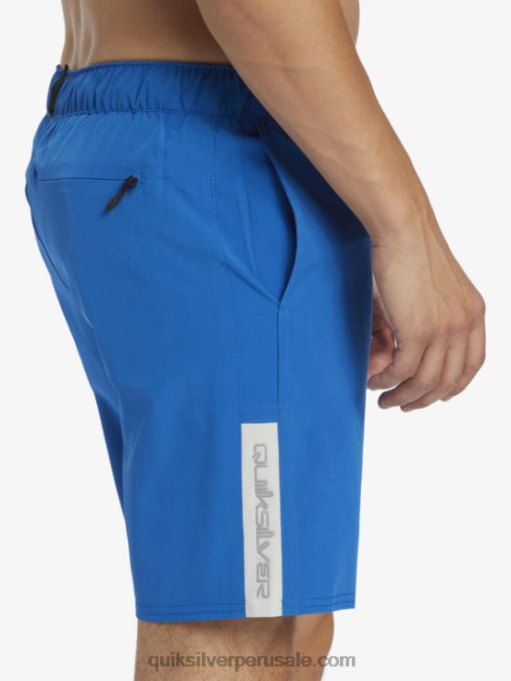 Quiksilver N8LNT795 hombres snorkel azul pantalones cortos de entrenamiento omni 17