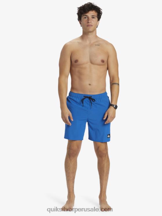 Quiksilver N8LNT795 hombres snorkel azul pantalones cortos de entrenamiento omni 17