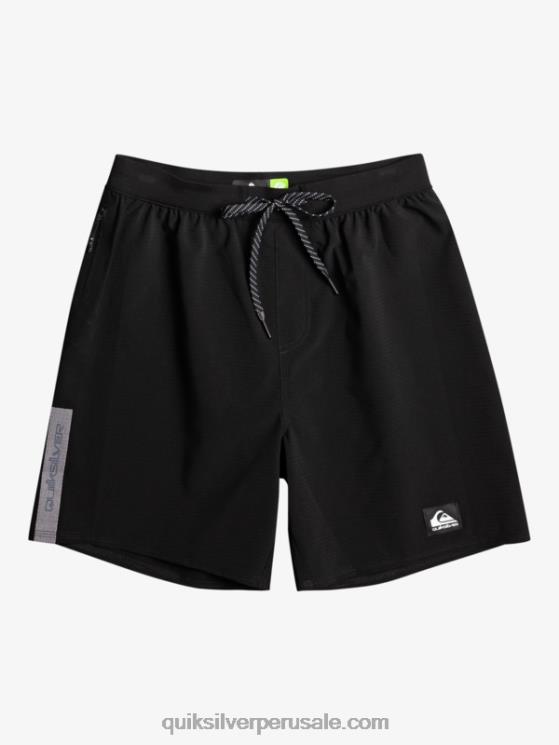 Quiksilver N8LNT807 hombres negro highlite omni short 17 voleas