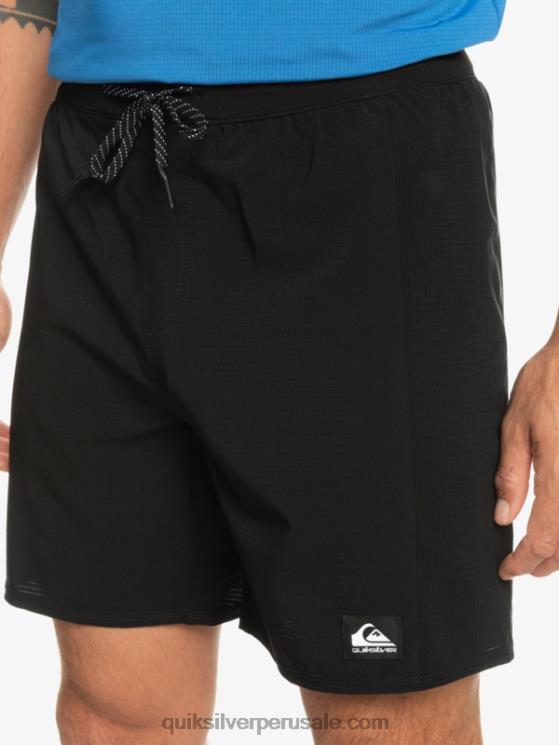Quiksilver N8LNT807 hombres negro highlite omni short 17 voleas