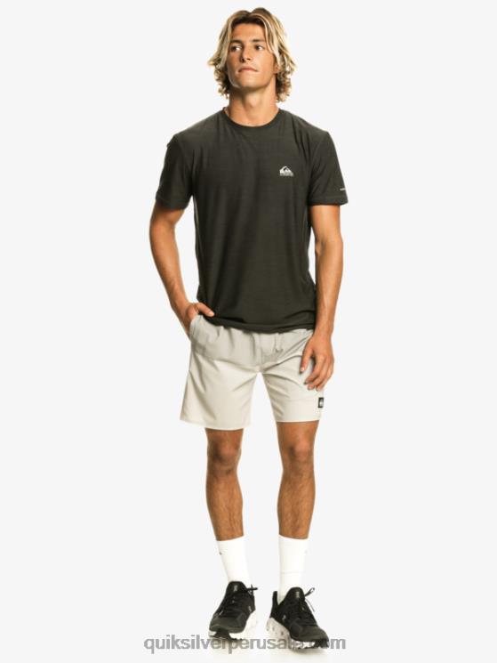 Quiksilver N8LNT828 hombres gris violeta pantalones cortos de entrenamiento omnistretch 17