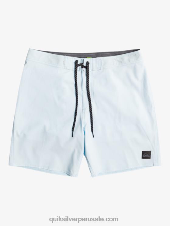 Quiksilver N8LNT85 hombres gris azulado surfsilk kaimana 20 shorts de playa de alto rendimiento