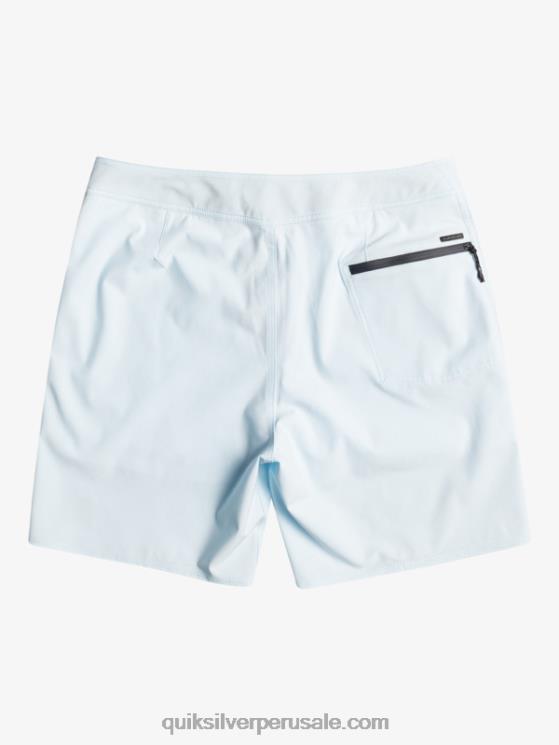 Quiksilver N8LNT85 hombres gris azulado surfsilk kaimana 20 shorts de playa de alto rendimiento