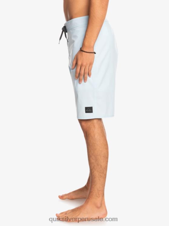 Quiksilver N8LNT85 hombres gris azulado surfsilk kaimana 20 shorts de playa de alto rendimiento