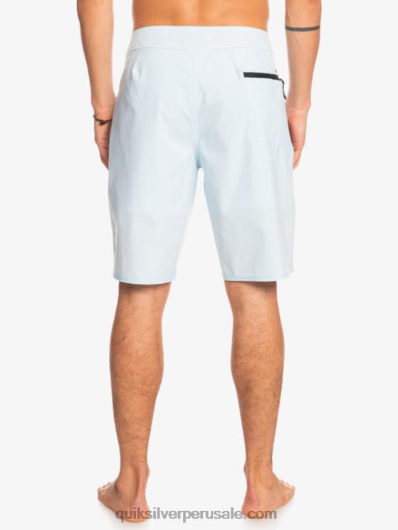 Quiksilver N8LNT85 hombres gris azulado surfsilk kaimana 20 shorts de playa de alto rendimiento
